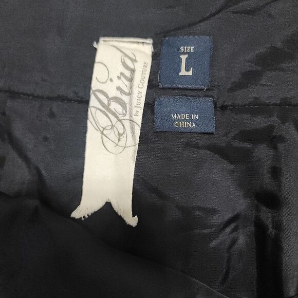 Bird By Juicy Couture Gray Velvet Mini Skirt Size Large - Picture 4 of 6